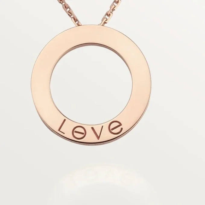 Collier Love, 3 diamants – Or rose, Diamants – Cartier