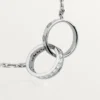 Collier Love, diamants – Or blanc, diamants – Cartier