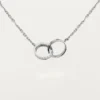 Collier Love, diamants – Or blanc, diamants – Cartier
