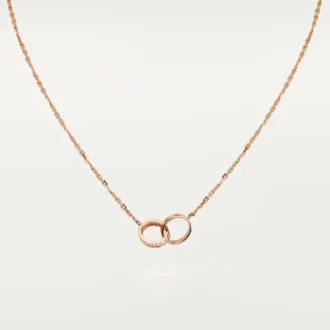 Collier Love, diamants – Or rose, diamants – Cartier