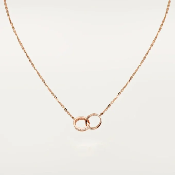 Collier Love, diamants – Or rose, diamants – Cartier