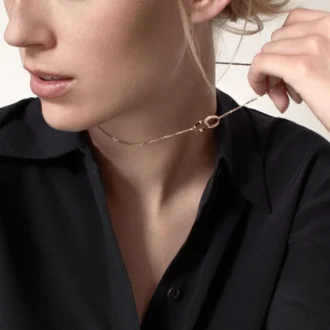 Collier Love, diamants – Or rose, diamants – Cartier