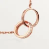 Collier Love, diamants – Or rose, diamants – Cartier