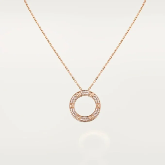 Collier Love – Or rose, diamants – Cartier