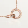 Collier Love – Or rose, diamants – Cartier
