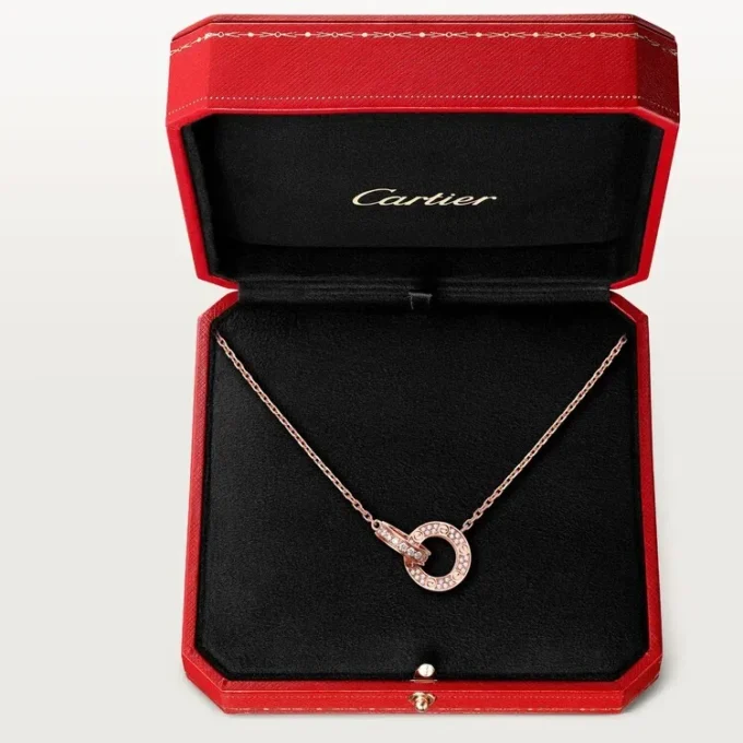 Collier Love – Or rose, diamants – Cartier