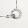 Collier Love, pavé de diamants – Or blanc, diamants – Cartier