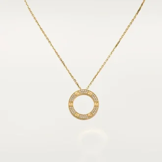 Collier Love, pavé de diamants – Or jaune, diamants – Cartier