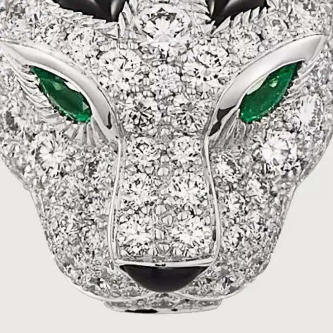 Collier Panthere de Cartier en diamants, or blanc | Cartier US