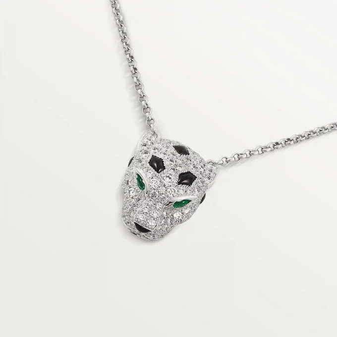 Collier Panthere de Cartier en diamants, or blanc | Cartier US