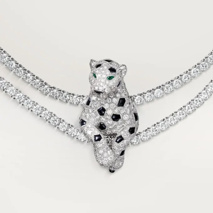 Collier Panthère de Cartier, multi-port, pavé