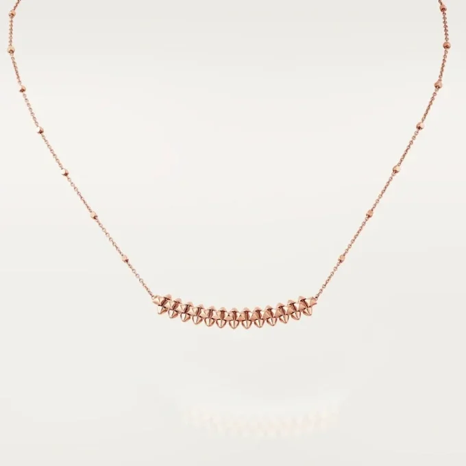 Collier pendentif Clash de Cartier – Or rose, petit | Cartier US