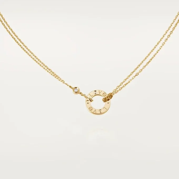 Collier pendentif Love Diamond, or jaune | Cartier US