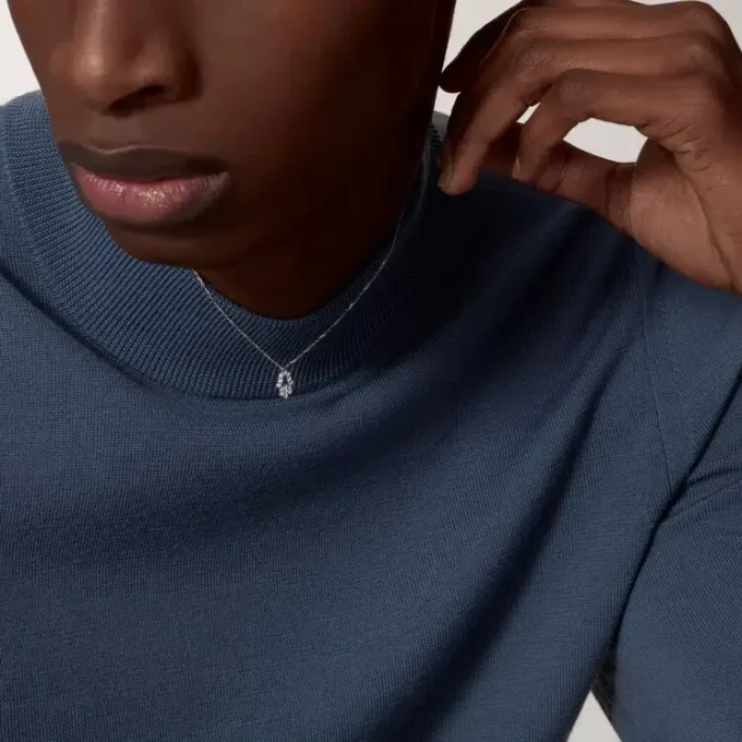 Collier Symbol – Or blanc, diamant – Cartier