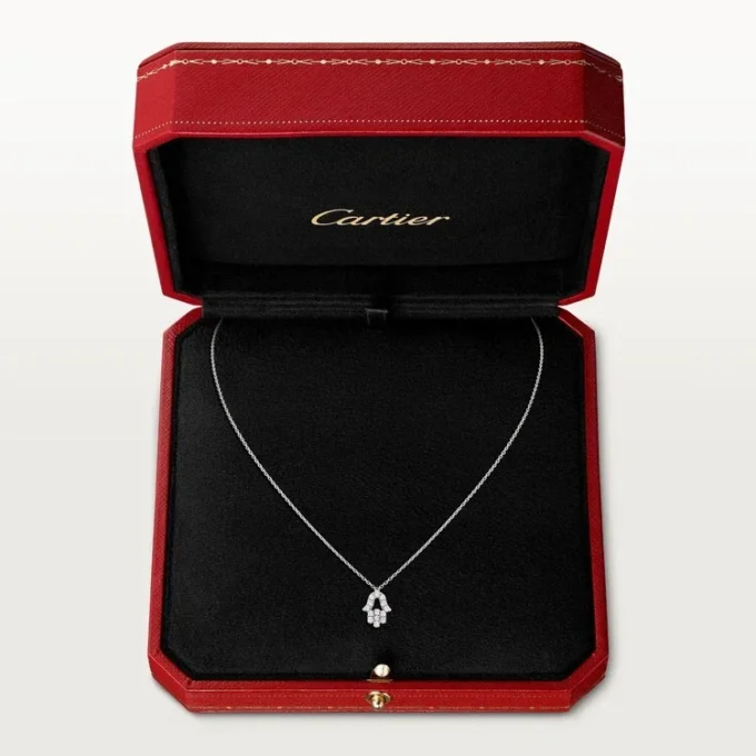 Collier Symbol – Or blanc, diamant – Cartier
