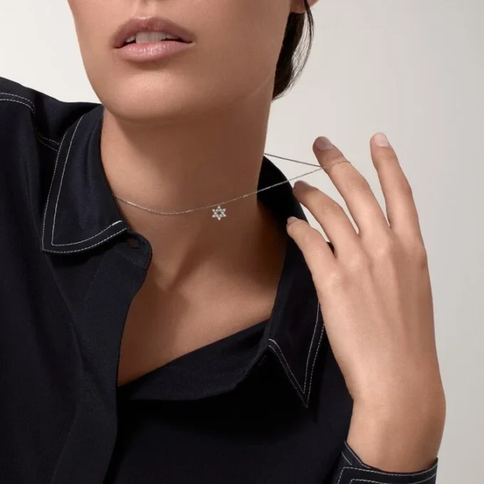 Collier Symbol – Or blanc, diamants – Cartier