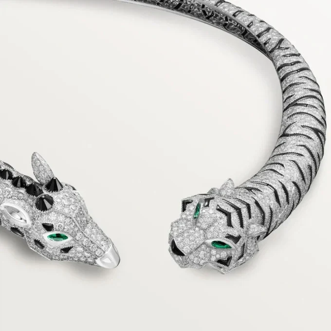 Collier torque Indomptables de Cartier, pavé