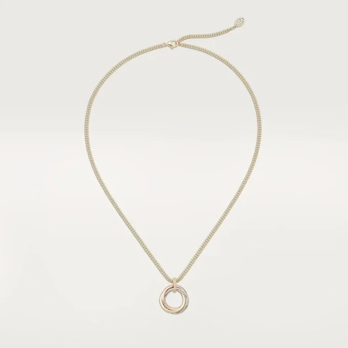 Collier Trinity à chaîne en diamants en or tricolore | Cartier US