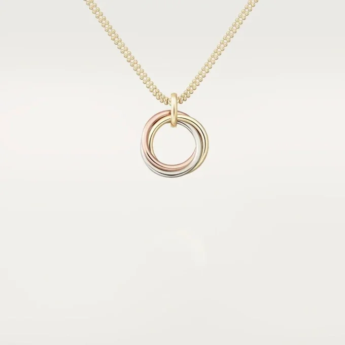 Collier Trinity à chaîne en diamants en or tricolore | Cartier US