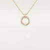 Collier Trinity à chaîne en diamants en or tricolore | Cartier US