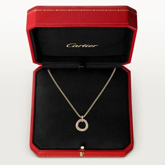 Collier Trinity à chaîne en diamants en or tricolore | Cartier US