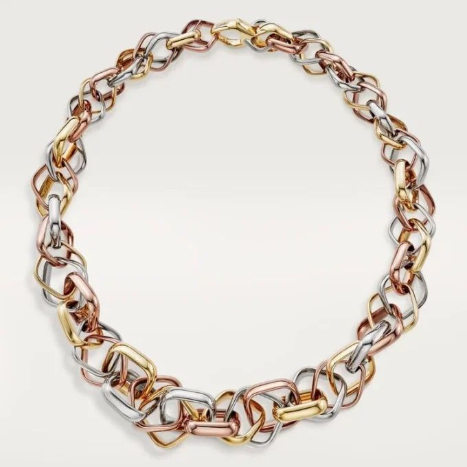 Collier Trinity, forme coussin, modèle extra-large