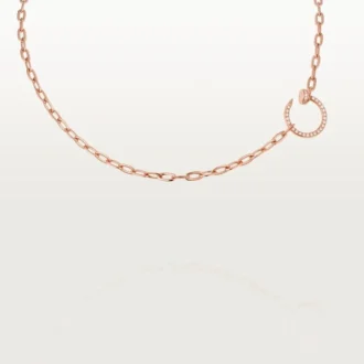 Juste Un Clou – Collier à chaîne en diamants en or rose | Cartier US