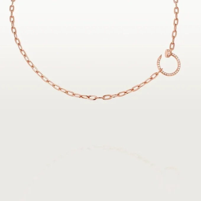 Juste Un Clou – Collier à chaîne en diamants en or rose | Cartier US