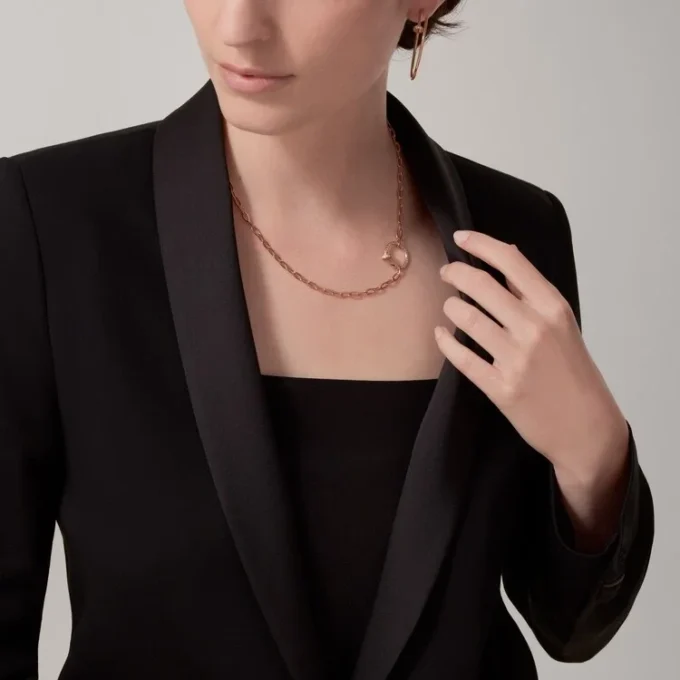 Juste Un Clou – Collier à chaîne en diamants en or rose | Cartier US