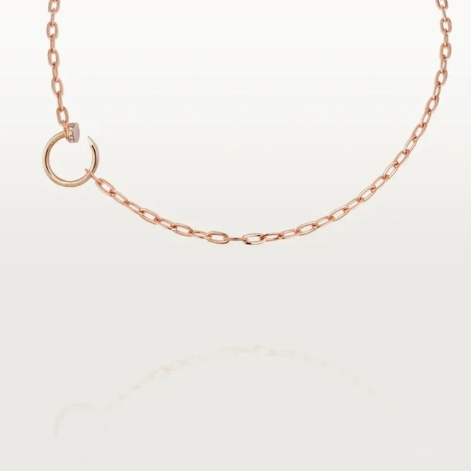 Juste Un Clou – Collier à chaîne en diamants en or rose | Cartier US