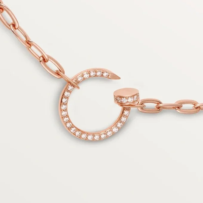 Juste Un Clou – Collier à chaîne en diamants en or rose | Cartier US