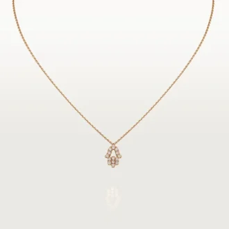 Pendentif Cœurs et symboles – Or rose, diamants – Cartier