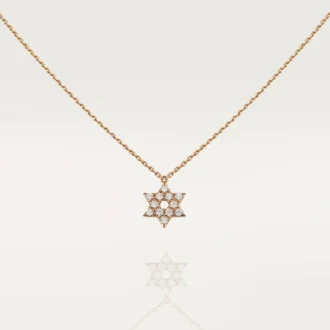 Pendentif Cœurs et symboles – Or rose, diamants – Cartier