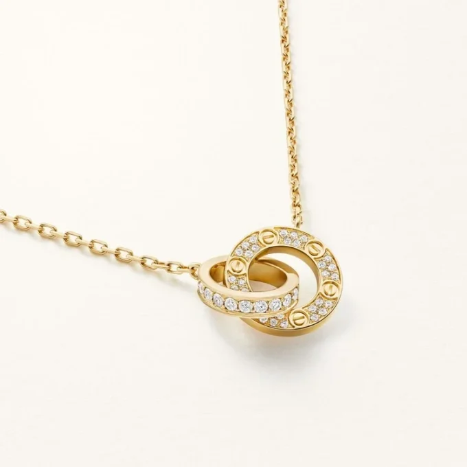 Pendentif Love, pavé