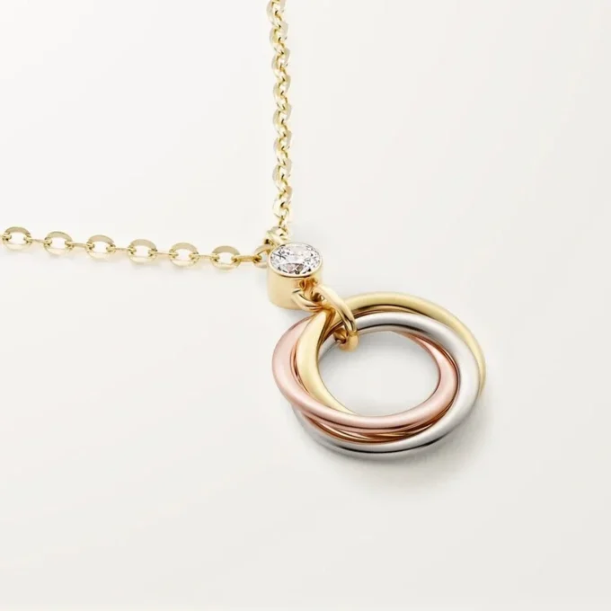 Pendentif Trinity, 1 diamant