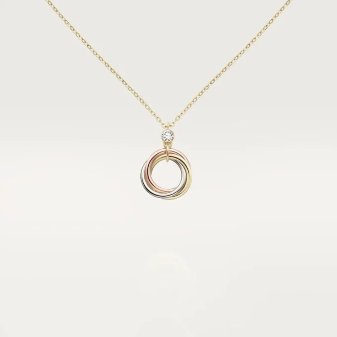 Pendentif Trinity, 1 diamant