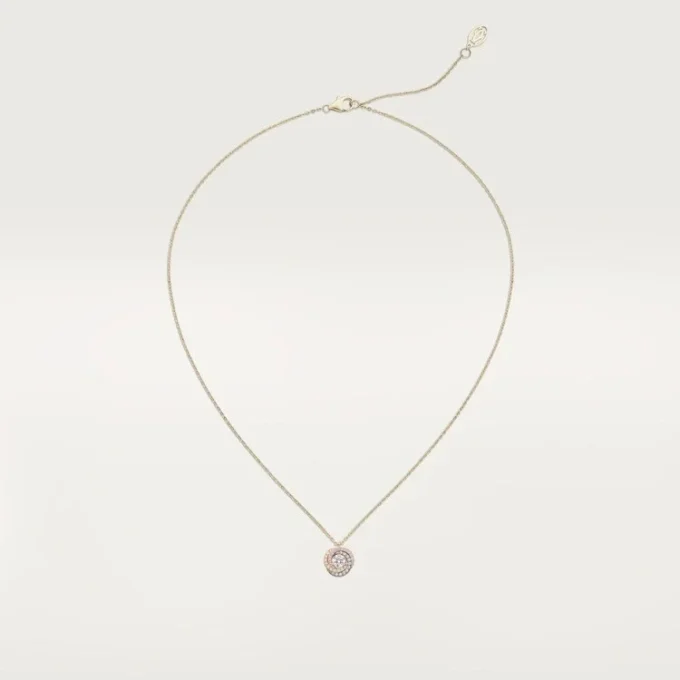 Pendentif Trinity, 1 diamant, pavé