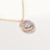 Pendentif Trinity, 1 diamant, pavé