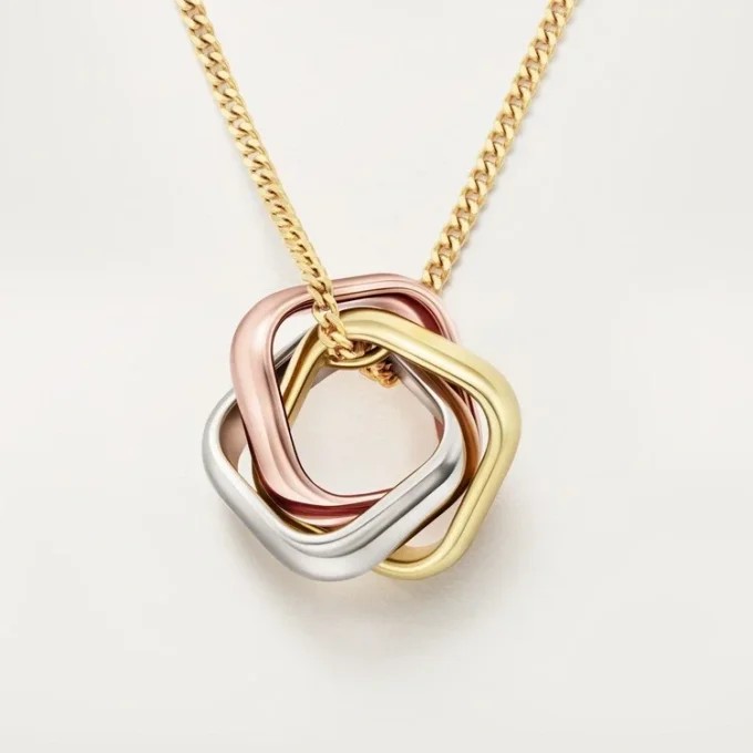 Pendentif Trinity, forme coussin