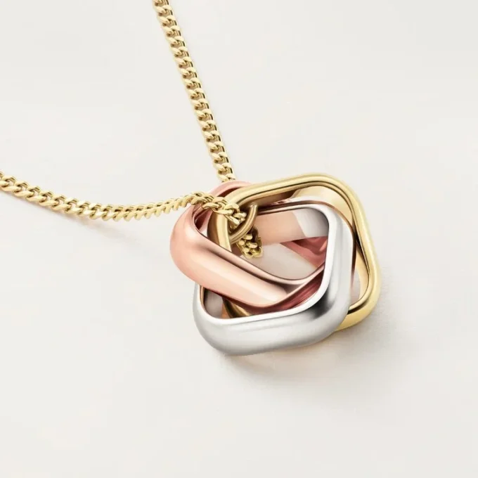 Pendentif Trinity, forme coussin