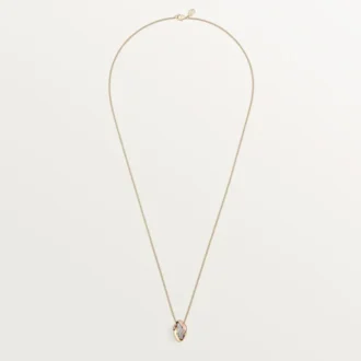Pendentif Trinity, forme coussin, demi-sertissage