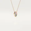 Pendentif Trinity, forme coussin, demi-sertissage