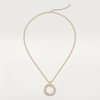 Pendentif Trinity, grand modèle, pavé