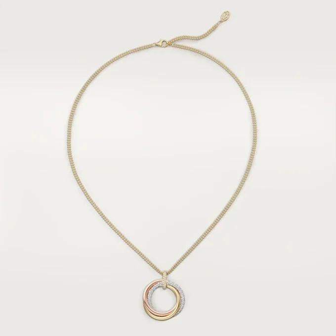 Pendentif Trinity, grand modèle, semi-sertie