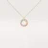 Pendentif Trinity, petit modèle, demi-sertissage