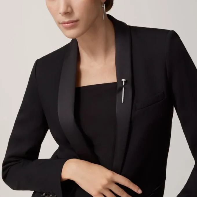 Épingle à cravate Juste Un Clou – Or blanc et diamants – Cartier