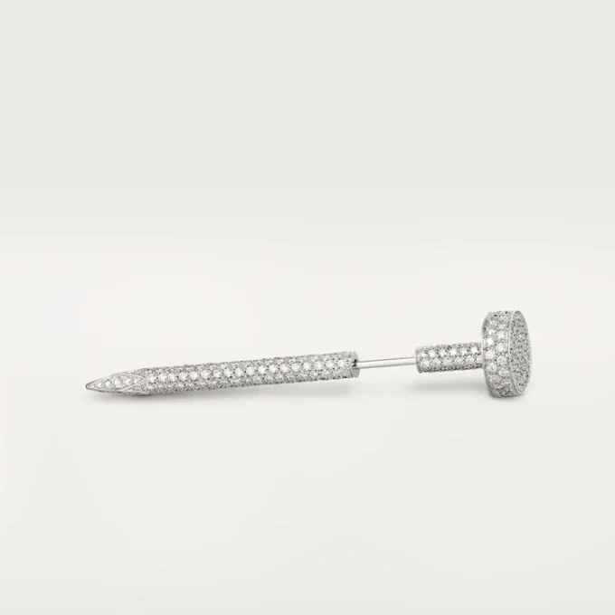 Épingle à cravate Juste Un Clou – Or blanc et diamants – Cartier