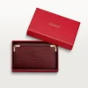 Porte-clés 6 clés, Must de Cartier – Cuir de veau bordeaux, finition dorée – Cartier