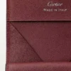 Porte-monnaie carré, Must De Cartier – Cuir de veau noir, finition en acier inoxydable – Cartier