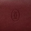 Portefeuille international à soufflets, Must de Cartier – Cuir de veau bordeaux, finition dorée – Cartier Portefeuille international à soufflets, Must de Cartier – Cuir de veau bordeaux, finition dorée – Cartier